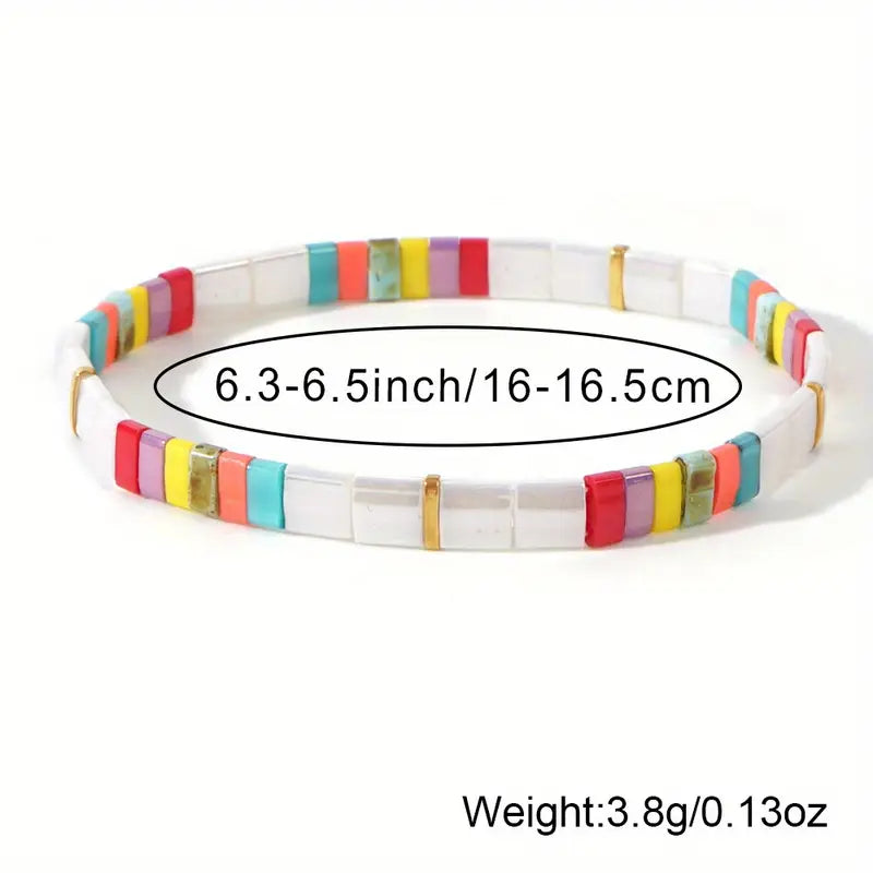 Glass Bead Bracelet | Støtt brystkreft