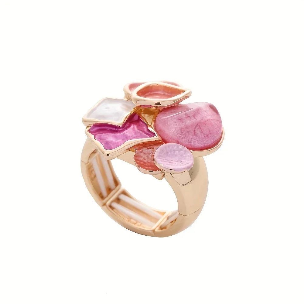 Geo Glam Ring | Støtt brystkreft