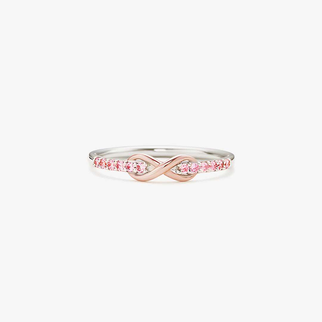 Pink Infinity Diamond Ring | Støtt brystkreft