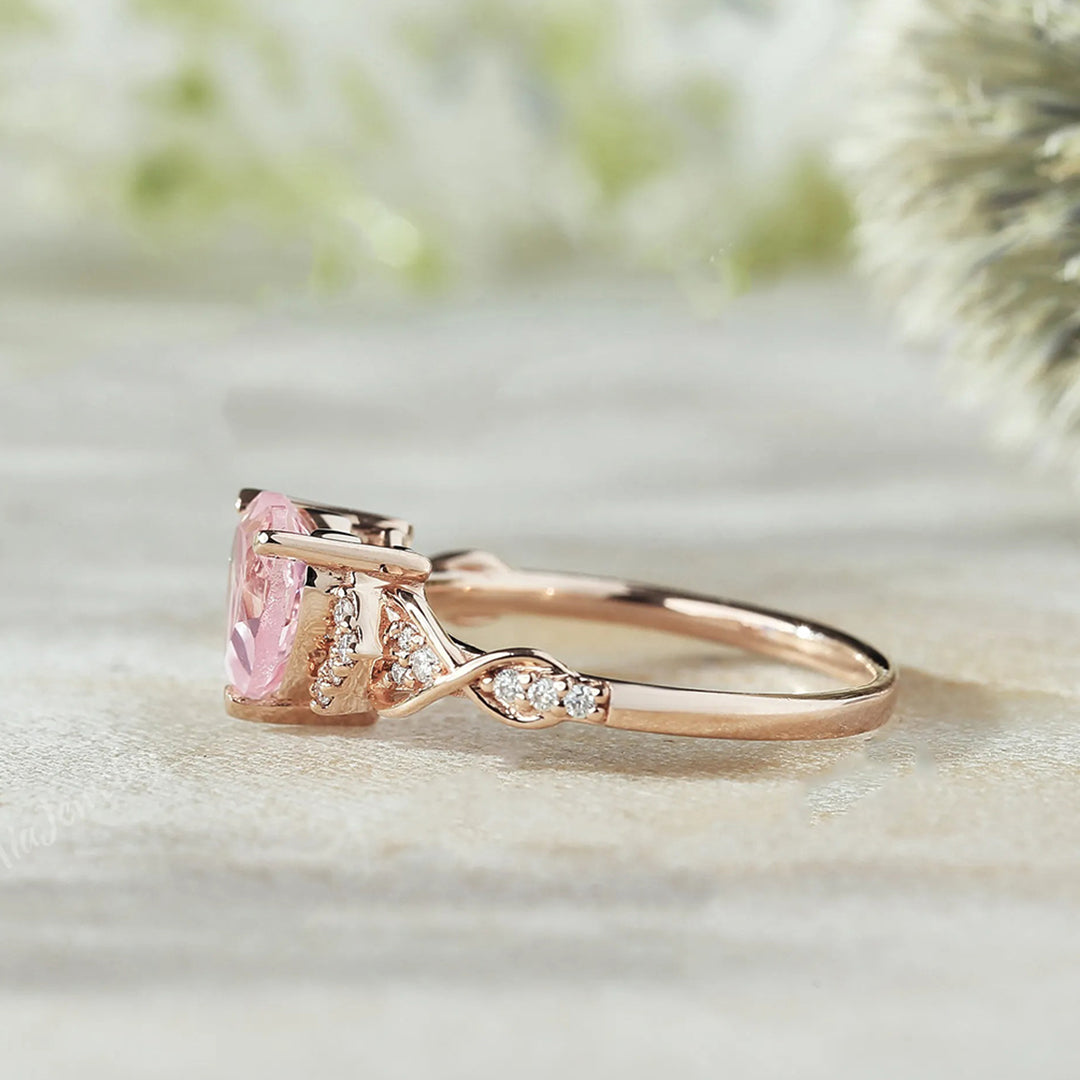 Pink Heart Diamond Ring | Støtt brystkreft