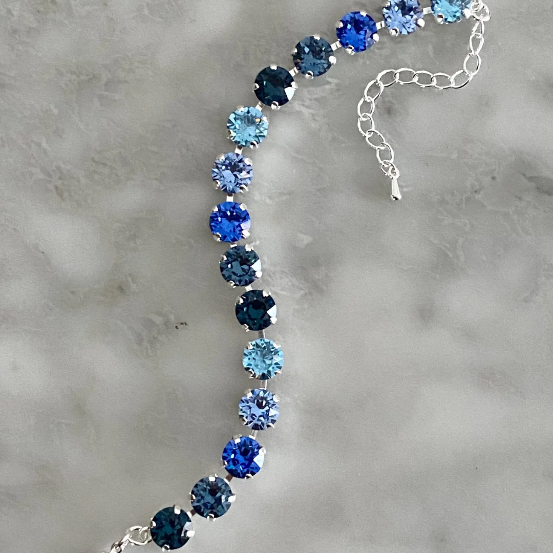 Blue Crystal Bracelet | Støtte for diabetes