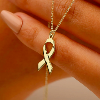 Ribbon Necklace | Støtt brystkreft