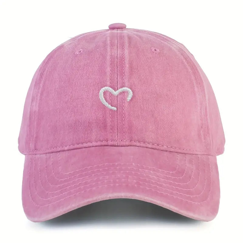 Embroidered Heart Hat | Støtt brystkreft