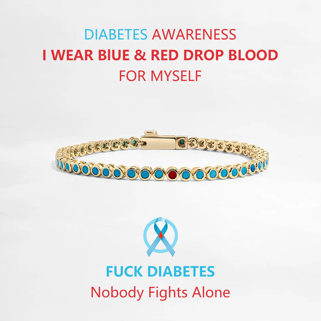 Turquoise Tennis Bracelet | Støtt diabetes