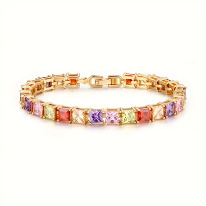 Multicolor Stoned Bracelet | Støtt brystkreft
