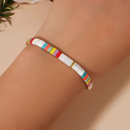 Glass Bead Bracelet | Støtt brystkreft