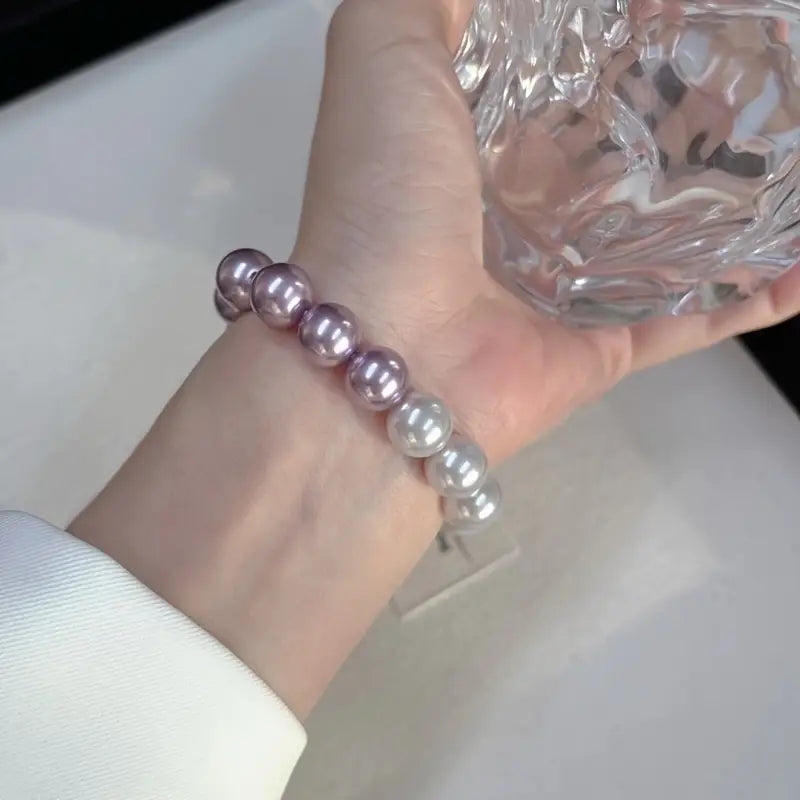 Gradient Freshwater Pearl Bracelet | Støtt brystkreft