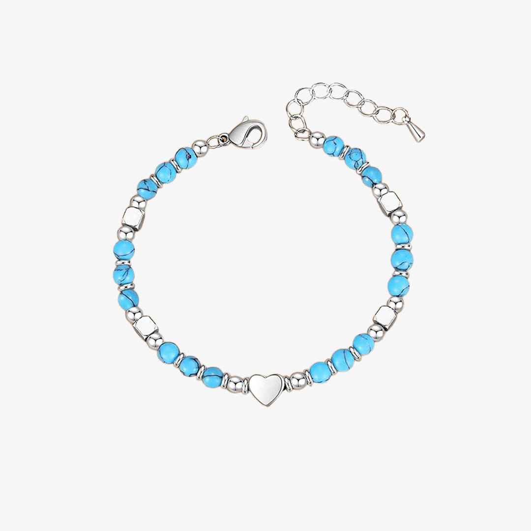 Turquoise Heart Bracelet | Støtt diabetes