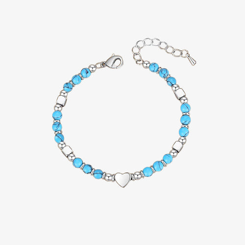 Turquoise Heart Bracelet | Støtt diabetes