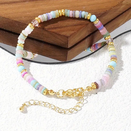 Rainbow Shell Chain Bracelet | Støtt brystkreft