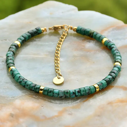 Natural Stone Bracelet | Støtt brystkreft