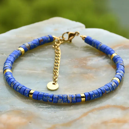 Natural Stone Bracelet | Støtt brystkreft