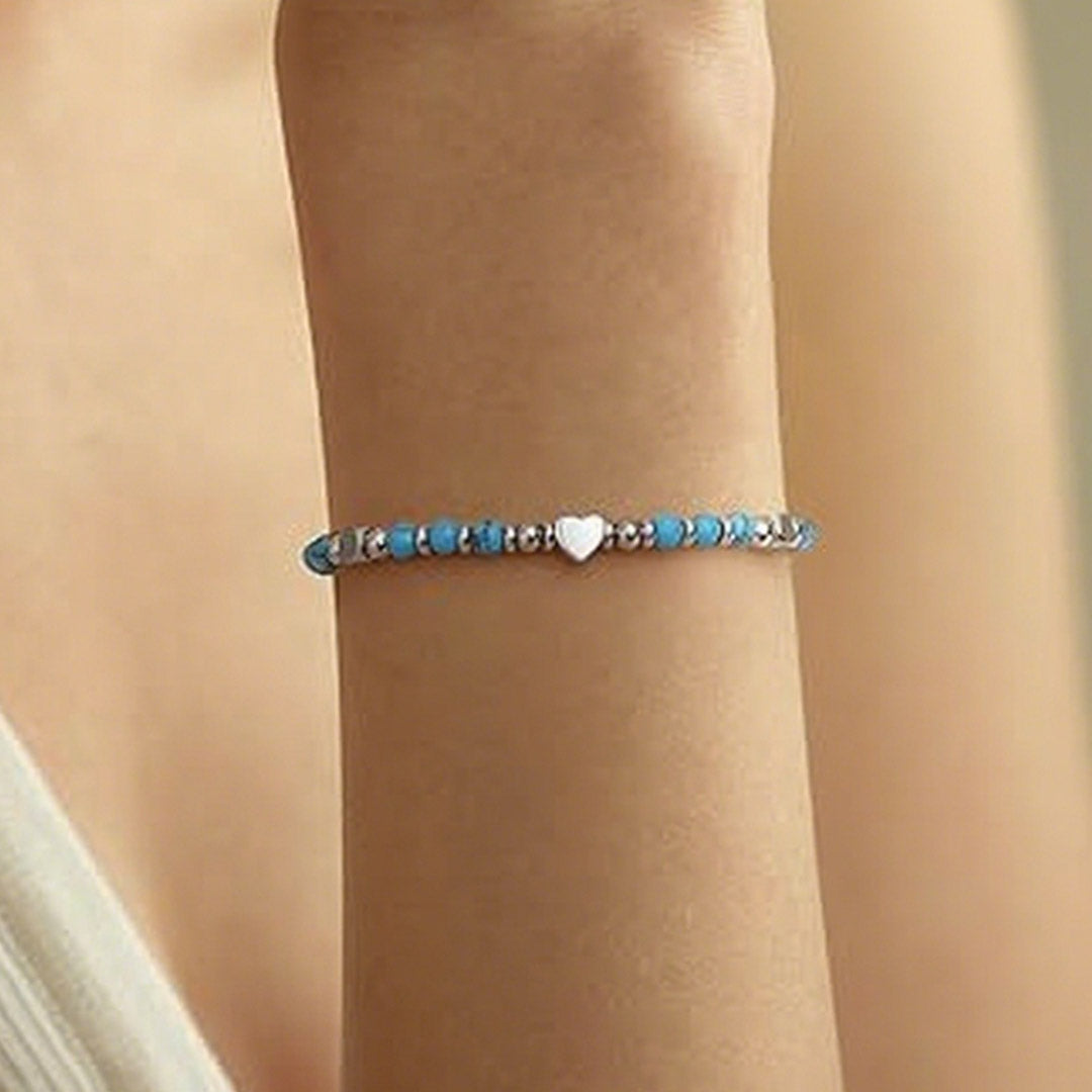 Turquoise Heart Bracelet | Støtt diabetes