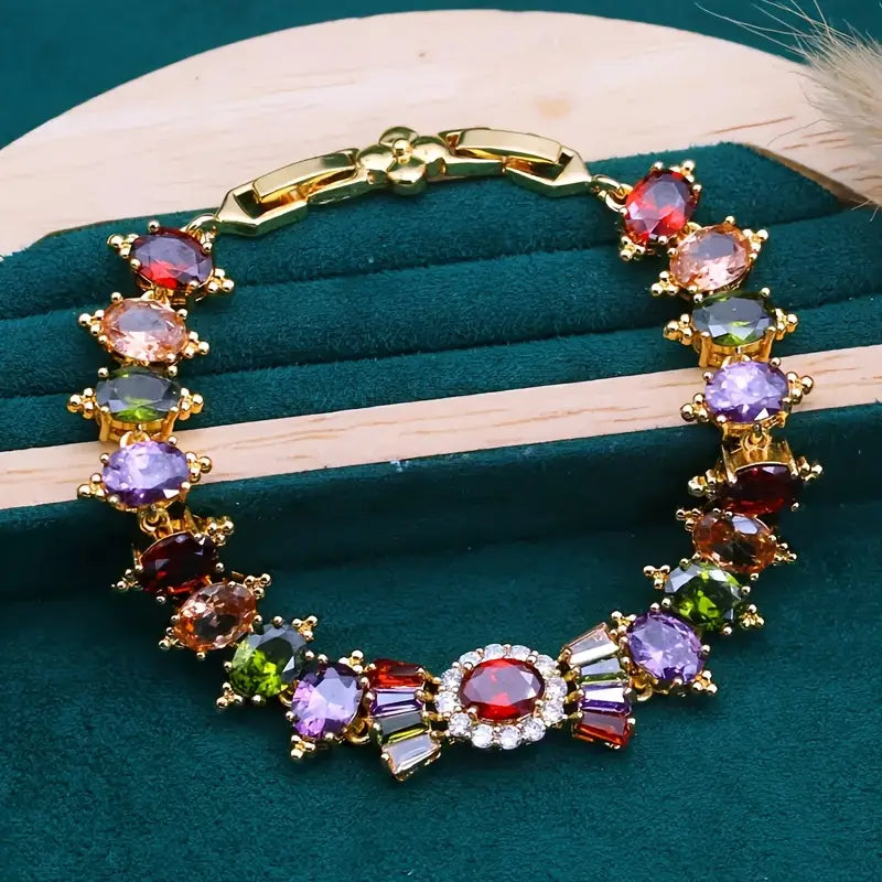 Luxury Gemstones Bracelet | Støtt brystkreft