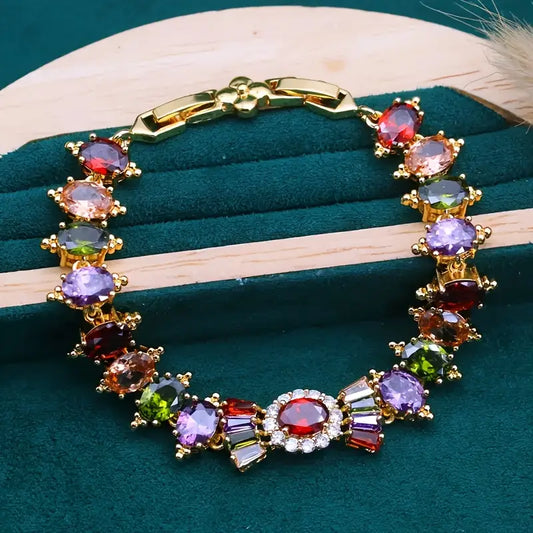 Luxury Gemstones Bracelet | Støtt brystkreft