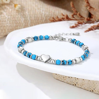 Turquoise Heart Bracelet | Støtt diabetes