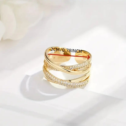 Luxurious Double Layer Ring | Støtt brystkreft