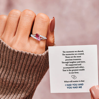 Interlinked Heart Ring | Støtt brystkreft