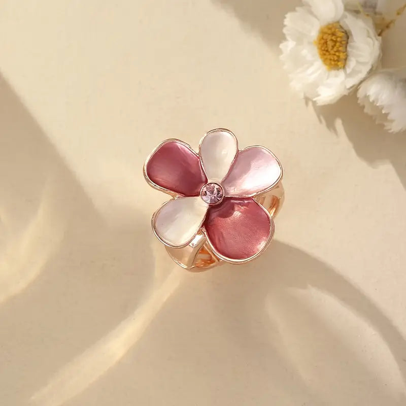 Big Flower Ring | Støtt brystkreft