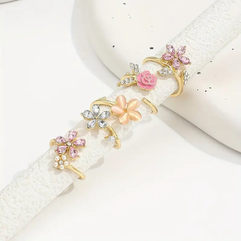 Floral Ring Set | Støtt brystkreft