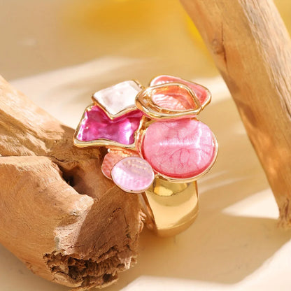 Geo Glam Ring | Støtt brystkreft