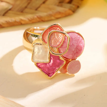 Geo Glam Ring | Støtt brystkreft