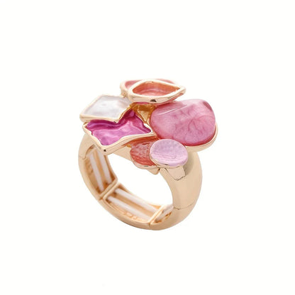 Geo Glam Ring | Støtt brystkreft