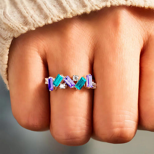 Multicolored Diamond Ring | Støtt brystkreft