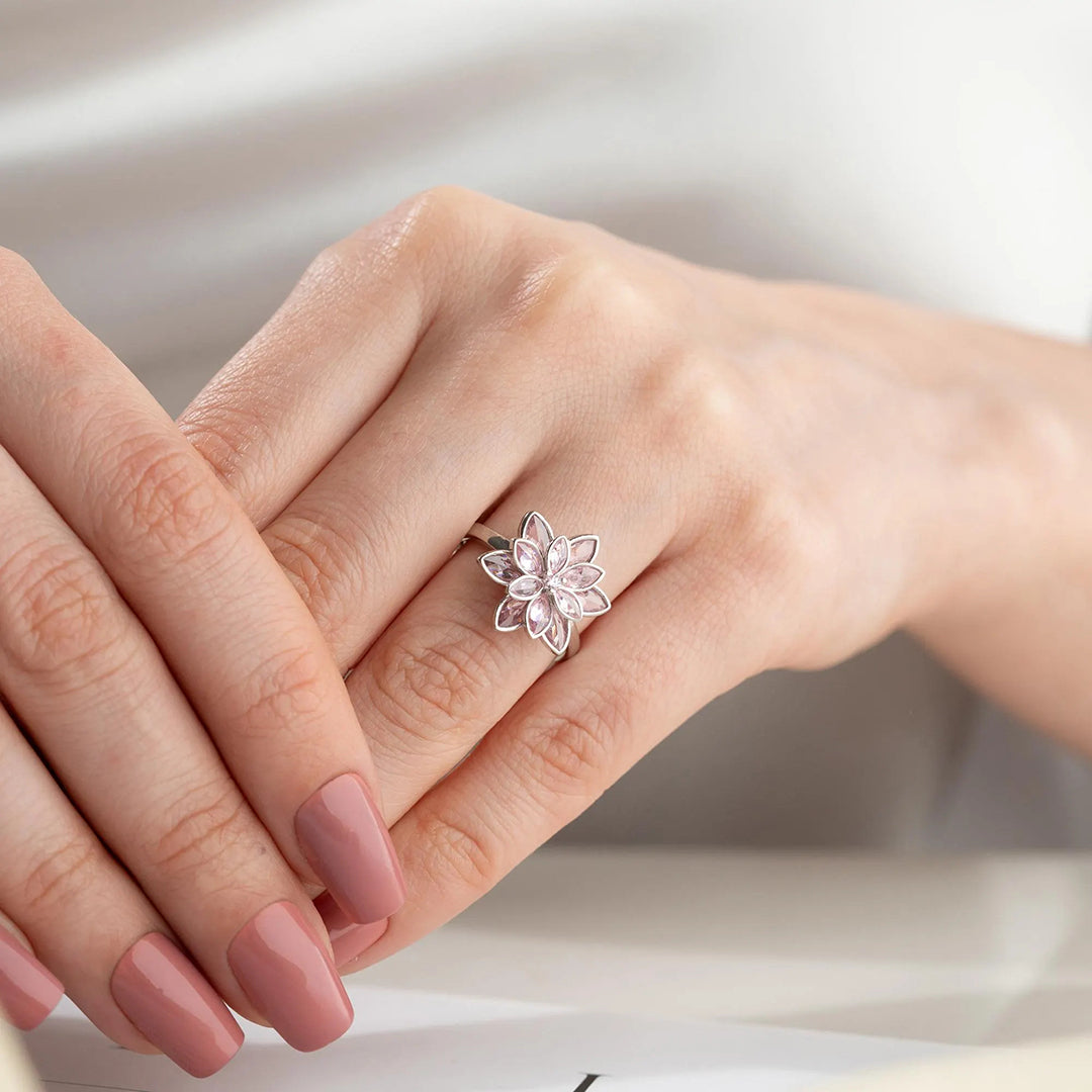 Lotus Flower Ring | Støtt brystkreft