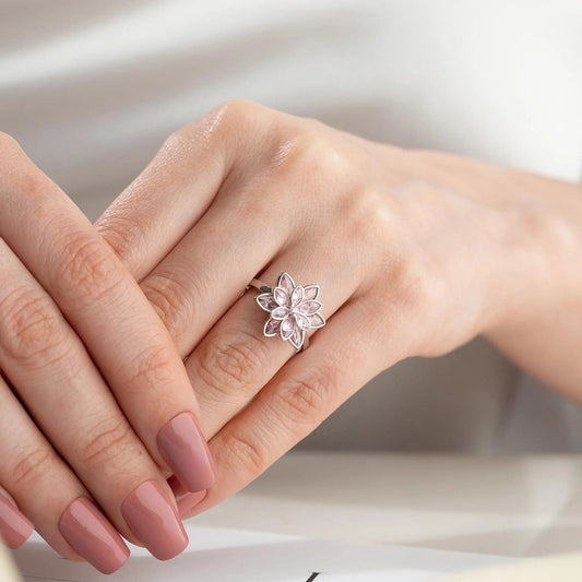 Lotus Flower Ring | Støtt brystkreft