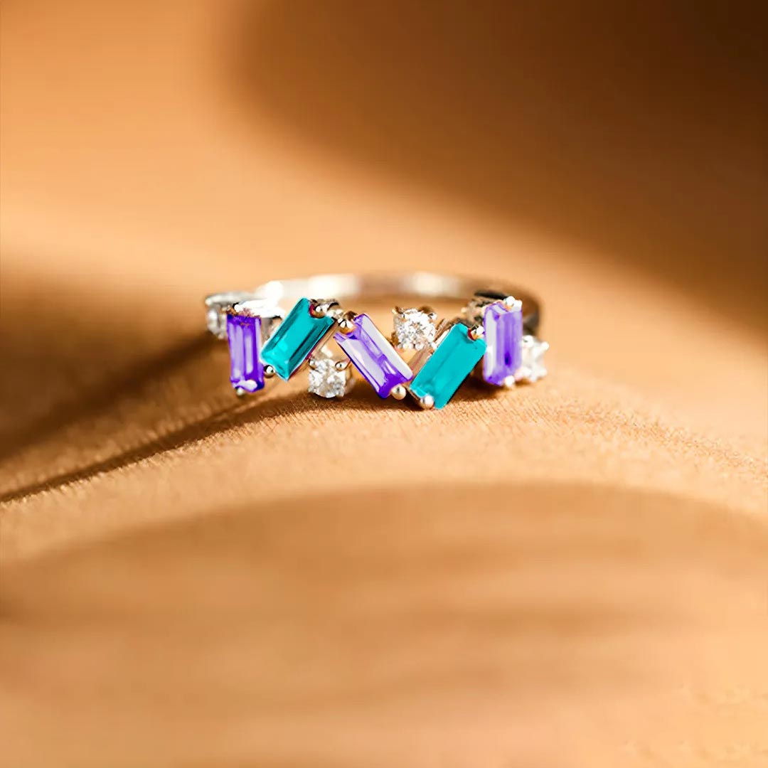 Multicolored Diamond Ring | Støtt brystkreft