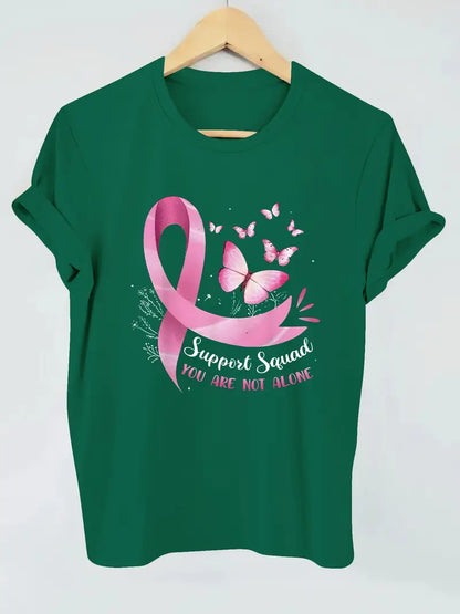 Pink Ribbon & Butterfly Shirt | Støtt brystkreft