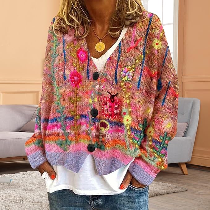 Hanna™ | Fargerik genser