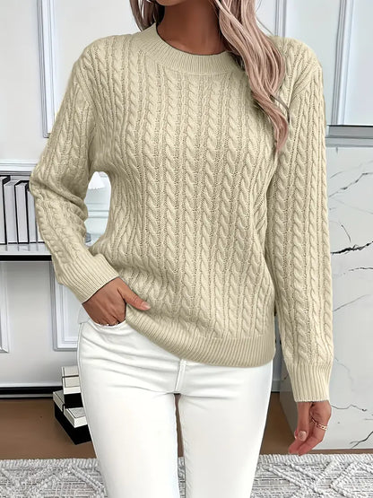 Embossed Patterned Sweater | Støtt brystkreft