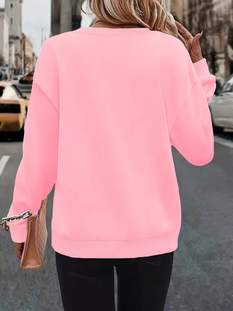Cozy Pink Sweatshirt | Støtt brystkreft