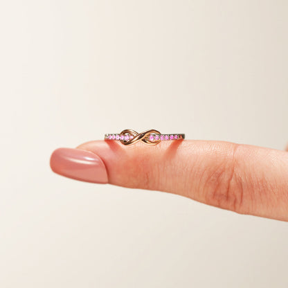 Pink Infinity Diamond Ring | Støtt brystkreft