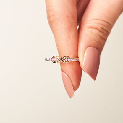 Pink Infinity Diamond Ring | Støtt brystkreft