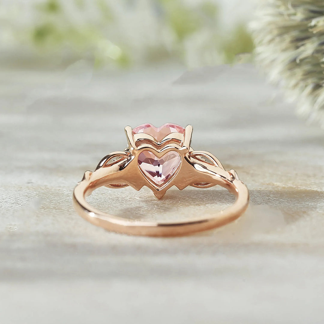 Pink Heart Diamond Ring | Støtt brystkreft