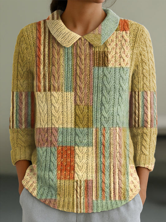 Sue™ - Vintage flerfarget genser