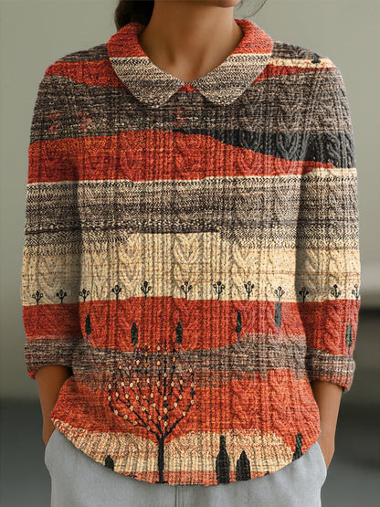 Sue™ - Vintage flerfarget genser