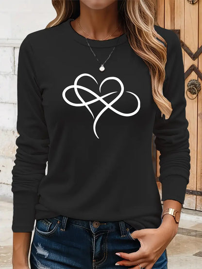 Infinite Heart Sweatshirt | Støtte Brystkreft