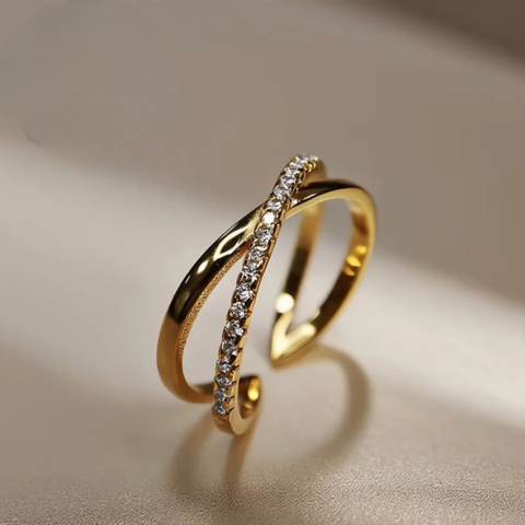 Cross Zirconia Ring | Støtt brystkreft