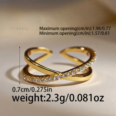 Cross Zirconia Ring | Støtt brystkreft