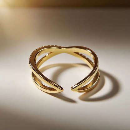 Cross Zirconia Ring | Støtt brystkreft
