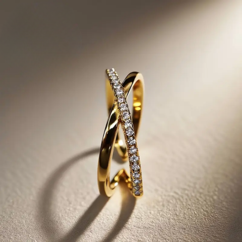 Cross Zirconia Ring | Støtt brystkreft