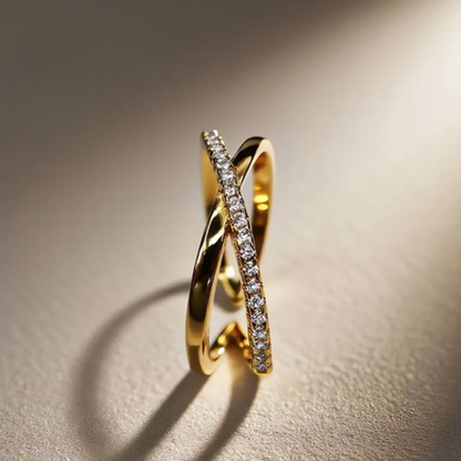 Cross Zirconia Ring | Støtt brystkreft